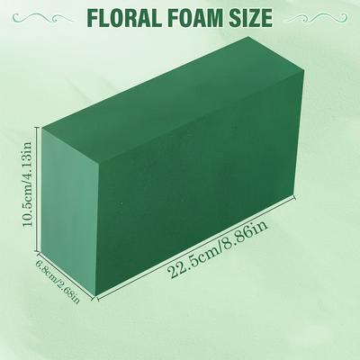 "TEMU 40pcs Large Floral Foam Blocks For Flower Arrangement, Wet And Dry For Weddings, Birthdays, Parties, Festivals, Home Decoration (size 8.9"l X 3.4"w X 2.9"h)" Image