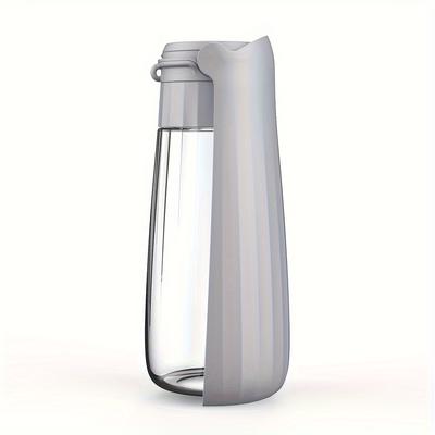 TEMU 1pc Portable Dog Water Dispenser With Foldable Bowl - Ideal For Small To Large Breeds, Plastic, Outdoor Hiking And Traveling, Travel Pet Essentials | Accessories | Plastic Dispenser Image