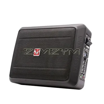 600 W 10 Zoll ultradünner Subwoofer Auto aktiver Subwoofer Audio Lautsprecher Bassverstärker Auto Image