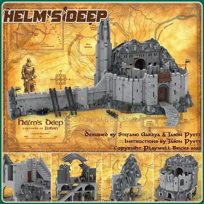 UCS Berühmte Film Szene Modell Helm Tiefe Moc Bausteine DIY Montage Technologie Ziegel Sammlung Image