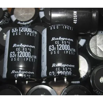 2 teile/los 12000uf 63v 35*50mm usr serie 85 ℃ uf63v 63 v12000uf 35x50mm aluminium elektrolyt Image