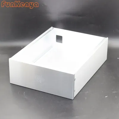 W230 Cello DIY Eloxiertem Aluminium Power Verstärker Chassis Dual Control DAC Decoder Shell Benutzerdefinierte Bohrer Preamp Amp Kopfhörer Fall Image
