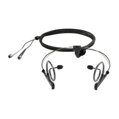DPA Microphones 4560 CORE+ Binaural Headset Microphone with MicroLock Connectors (Black) 4560-OP-B-B90