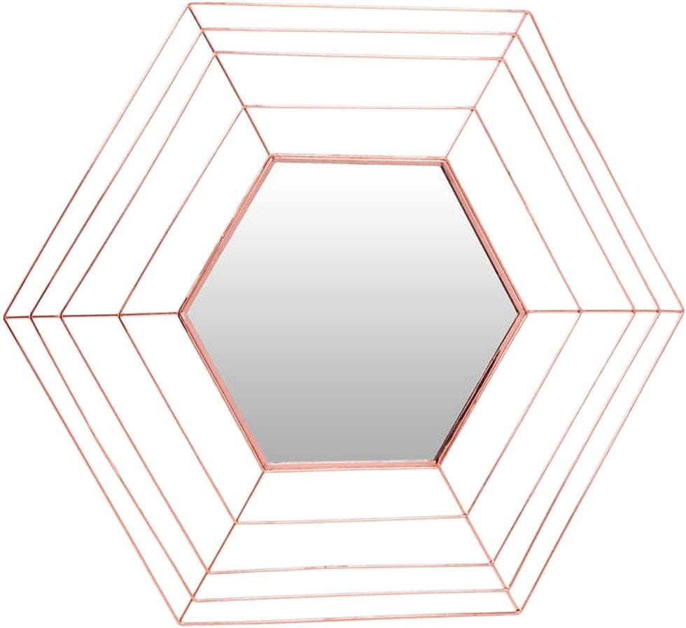 Dekospiegel KAYOOM "Romeo", braun (kupferfarben), B:79,5cm H:69cm T:1,5cm, Glas, Spiegel, Wandspiegel