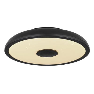 GLOBO LIGHTING LED Deckenleuchte "RAFFY", schwarz, Ø 28,00cm, Lampen, Farbwechsel Rot-Grün-Blau, Lautsprecherfunktion Image