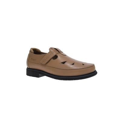 Wide Width Women's Helen Casual Flat by Propet in Oyster (Size 8 W)