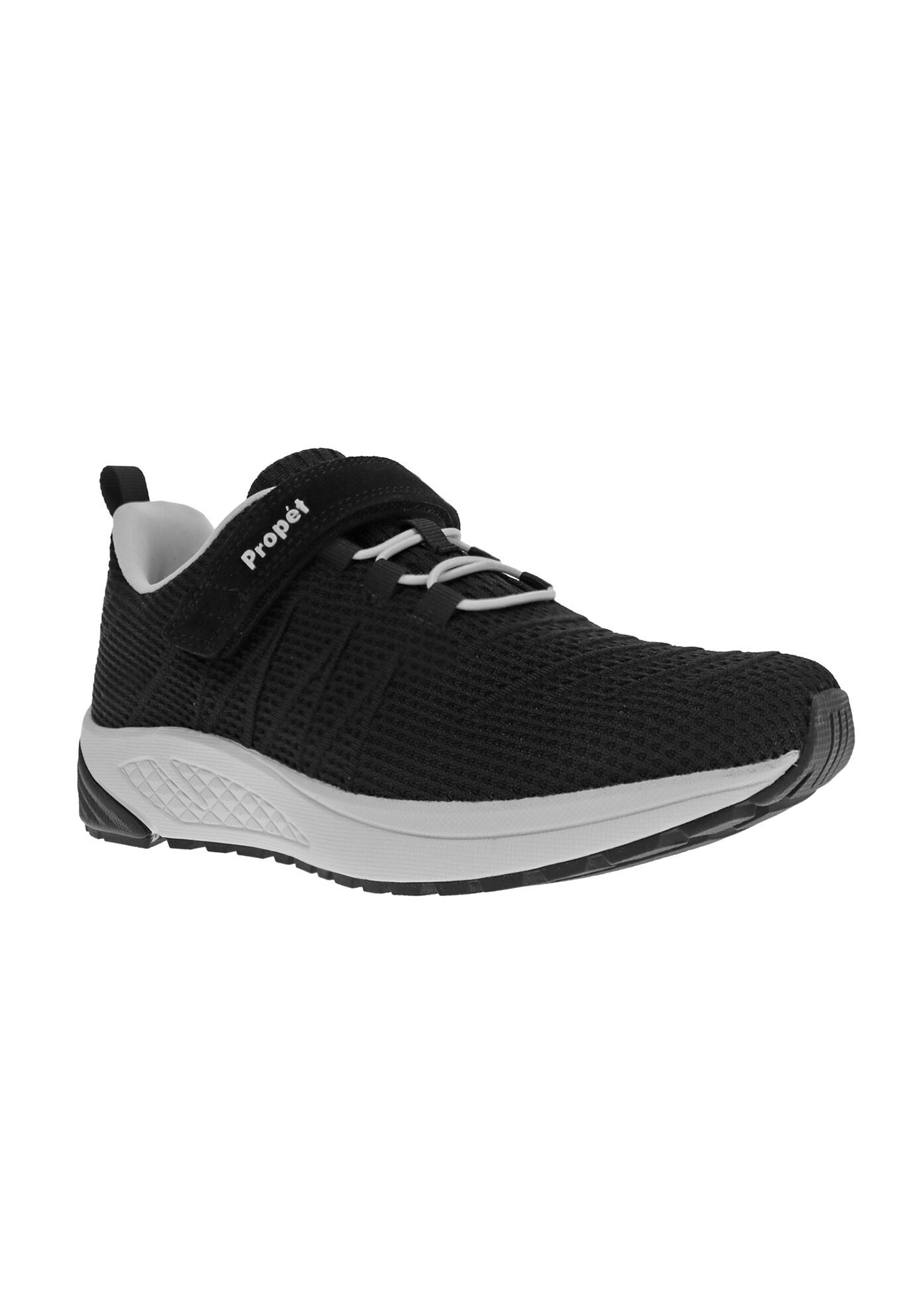 Women's Tour Knit FX Sneaker by Propet in Black (Size 10.5 XXW)