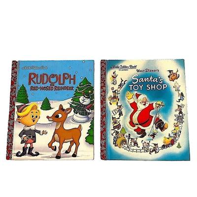 Disney Toys | Classic Holiday Stories Santa’s Toy Shop (Disney)& Rudolph The Rednosed Reindeer | Color: Blue/Red | Size: Girls & Boys All Ages