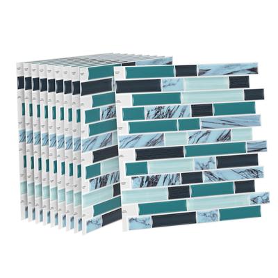 TEMU 3d Tile Stickers Self-adhesive Tiles, 30 X 30 Cm , Self-adhesive Wall Tiles Pvc Tiles For Kitchen Bathroom Kitchen Back Wall Tiles, Pack Of 10 Tile Stickers Image