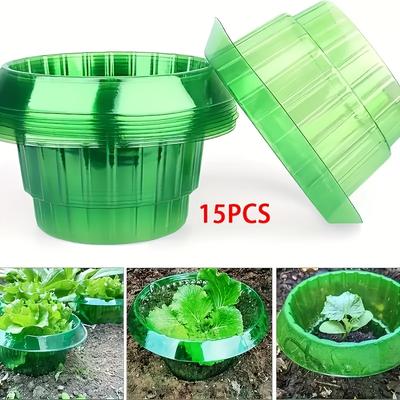 TEMU 15pcs, Snail Protection Cover Reusable, Protects Plants From Frost And Snail Damage - Suitable For Garden And Lawn Care, No Electricity Required, Suitable For Greenhouses, Etc. - Plastic Material Image