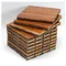 Anti-Corrosion Carbonized Pine Wood Panels - Thick Interlocking Decking for Outdoor Garden, Balcony