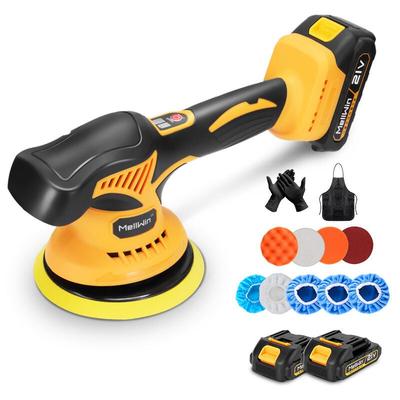Onevan - 150 mm Akku-Polierer, 8-Gang-Autopolierer, Rotationspolierer-Set mit 2 Akkus, zum Wachsen, Image