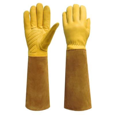 Schutzhandschuhe, Gartenhandschuhe, stich- und schnittfest – Länge 45, Breite 12,5 cm – braun Image