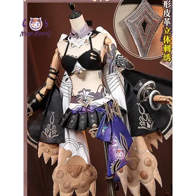 Spiel Honkai Impact 3 Pardofelis Cosplay Kostüm Halloween Party Neues Kleid Perücke Prop Schwanz Image