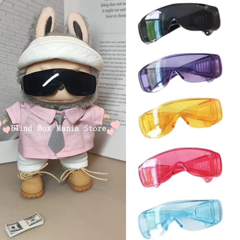 17 cm Labubu Limited Edition Sonnenbrille 10 cm Idol Baumwolle Puppe Brille Kleidung Zubehör Fotografie Requisiten Image