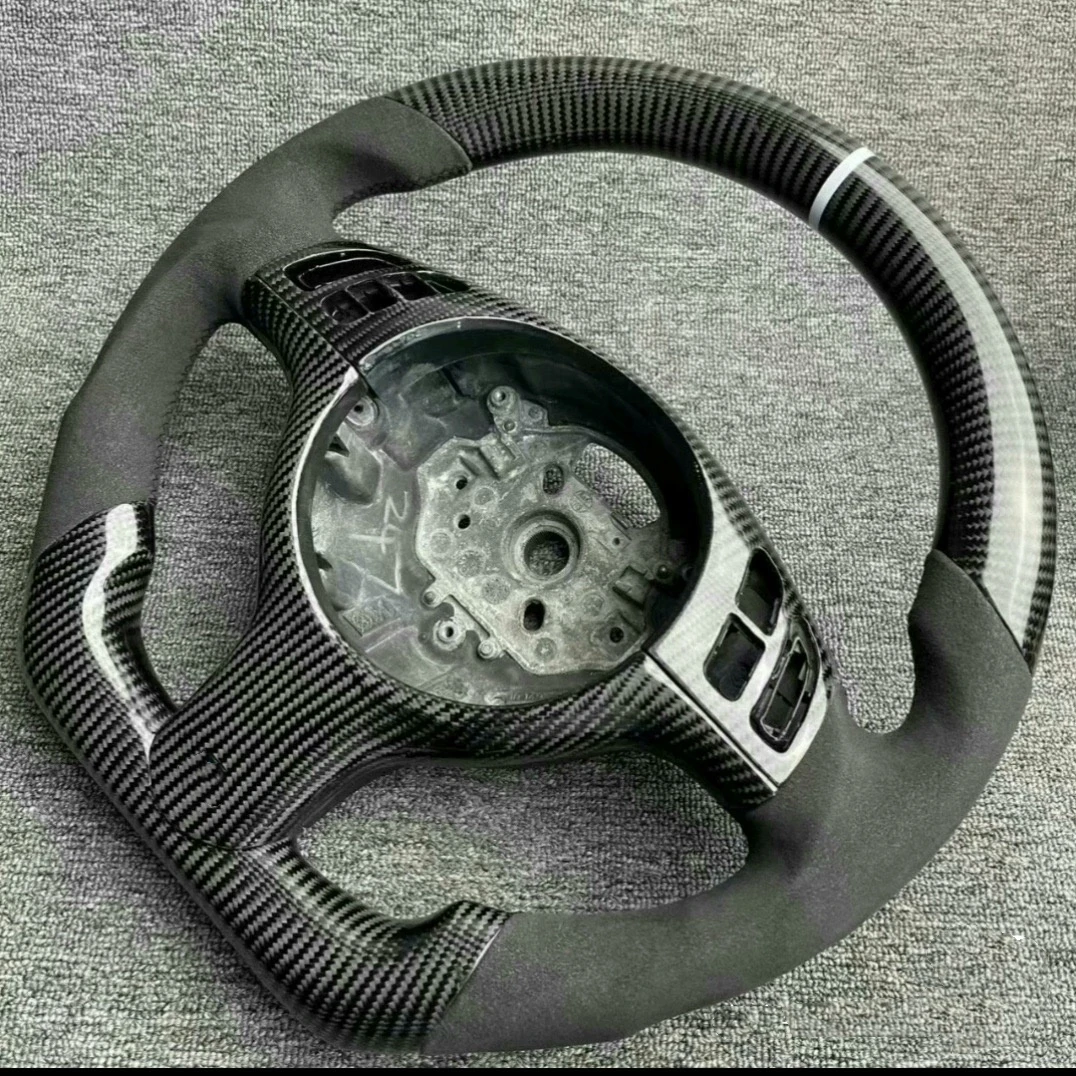 Für BMW E46 M3 E38 E39 E46 E53 318 320 325 330 Carbon Faser Auto Lenkrad Angepasst Auto Zubehör Image