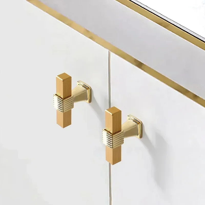 10PCS Licht Luxus Gold Schwarz Grau Schrank Griff moderne einfache High-End-Schuhe Schrank Schublade Kleiderschrank Türgriff