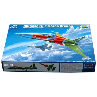 Trumpeter 02815 1/48 Chinesischer FC-1 Fierce Dragon Pakistan JF-17 Thunder Kampfflugzeug Display Image