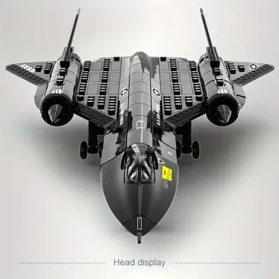 Militärische technische USA SR71 Blackbird Stealth Supersonic Aufklärungsflugzeug Bausteine Kämpfer Image