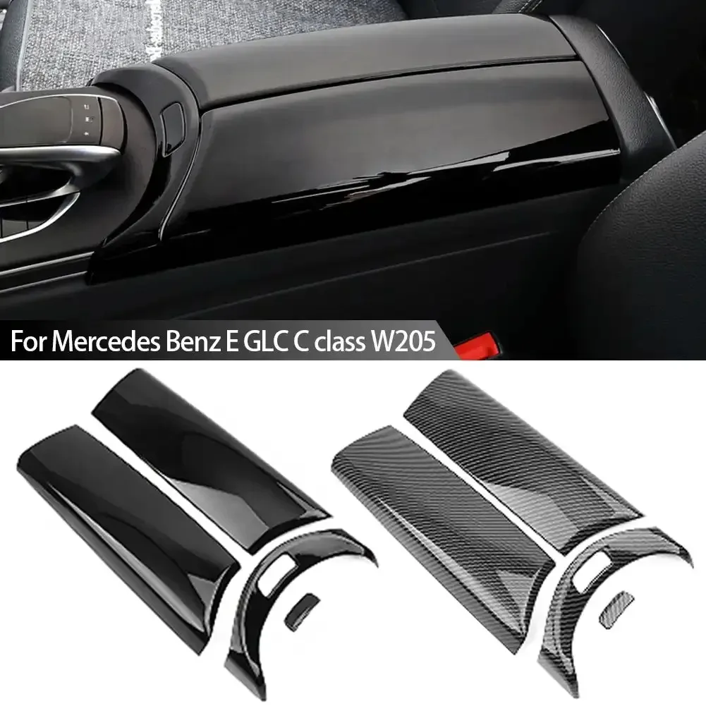 Geeignet für Mercedes-Benz C E GlC Klasse W205 W213 X253 Abs Carbon Faser Farbe Auto Innen Mittelarmlehne Box Trim Abdeckung Image
