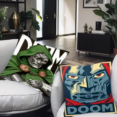 MF DOOM Personalisiertes Bild Text Home Dekokissen Haushaltsgeschenke 45x45cm Image