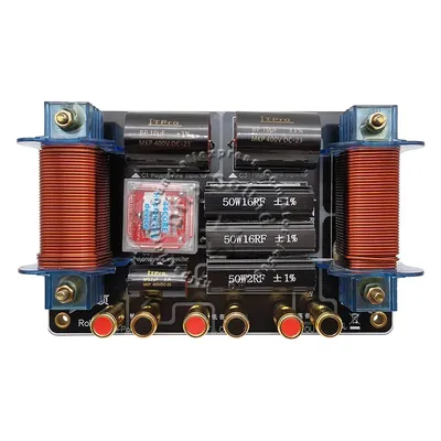 1000 W 2-Wege 2 Einheiten M6615 Hi-Fi-Lautsprecher Frequenzteiler Filter Audio High-Low Crossover Image