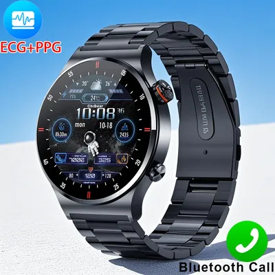 2025, NFC, Bluetooth-Anruf, Smartwatch für Herren, Vollbild, Sportarmband, wasserdicht, Image