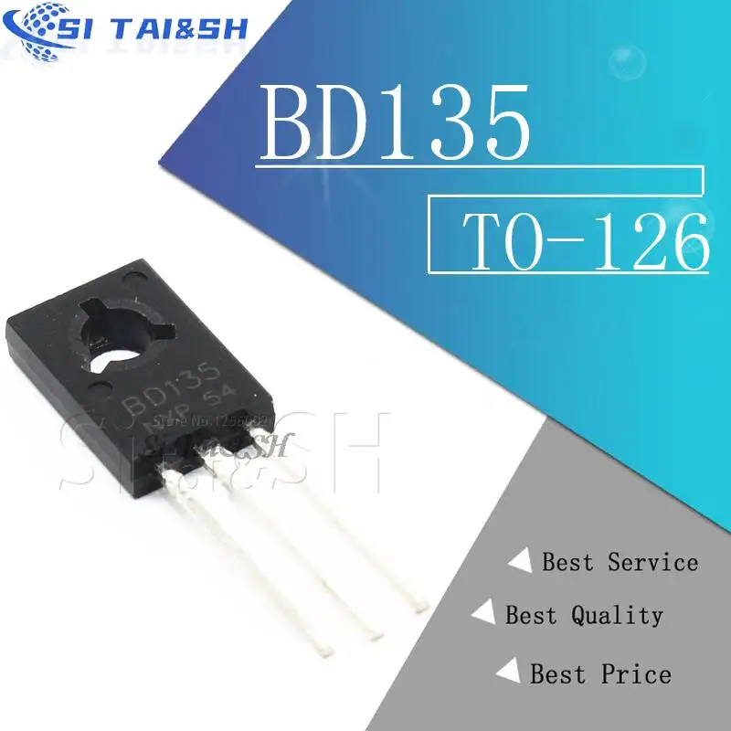 10pcs bd135 bd136 bd138 bd132 bd137 bd139 bd140 bis-126 npn Leistungs trioden transistor neu und original Image