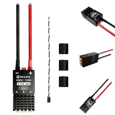 T84C-SEQURE 12200 Brushles Electric Speed Controller 5-12S Power Supply 200A+8AWG For Plant