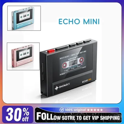 Fiio ECHO MINI Bluetooth Music Player HIFI Tape Drive Shape Screen Dynamic UI 3.5/4.4mm Output
