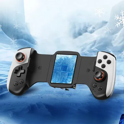 2 in 1 Telescopic Gamepad Dual Joystick Cooling Wireless Mobile Gaming Controller 300mAh for iPhone