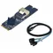 M.2 NVME To Mini SAS SFF-8087 Expansion Card Support 4 Port SATA3.0 6Gbps HDD SSD SATA Controller