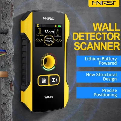 FNIRSI WD02 WD01 Wall Detector Scanners Stud Finder Positioning Hole TFT Display AC Live CableWires
