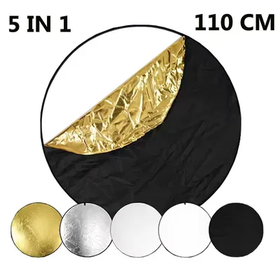 110CM Reflector 5 in 1 Photos Round Reflector For Photography Light Diffuser Photo Studio Accessory