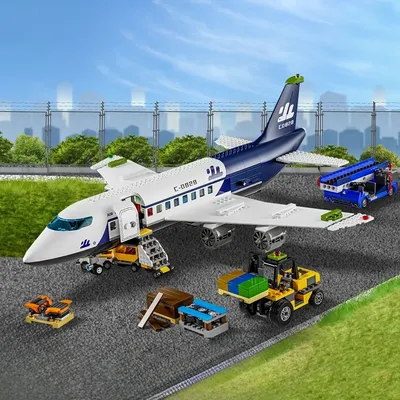 Creative City Airbus Cargo Aircraft Plane Building Blocks Air Airplane Model Bricks Educational DIY