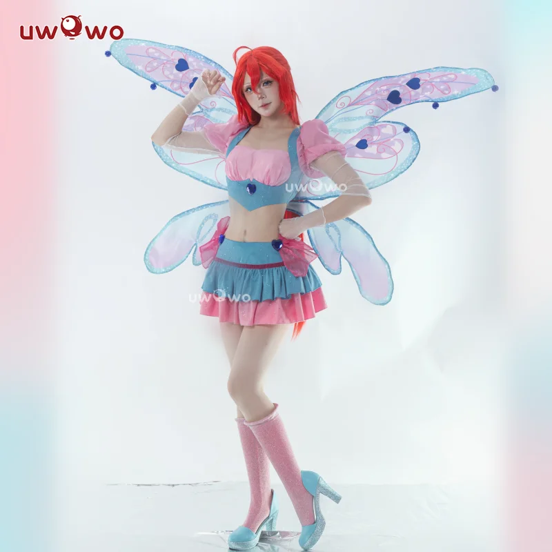 LAST BATCH UWOWO Bloomm S4 Anime Costume Cosplay Grandi Ali di Fata Cosplay Princes Costume Outfit Farfalla Costumi di Halloween