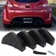 Nuovo 4 pz Universale Auto Rosso Nero Modello In Fibra di Carbonio Modificato Pinna di Squalo Spoiler Posteriore Paraurti Posteriore Lip Diffusore Anti-collisione