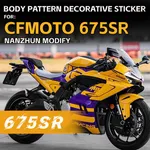Pour CFMOTO 675SR 675 SS 675 SR 675 SR-R 2024 2025 moto autocollant graphique kit autocollant