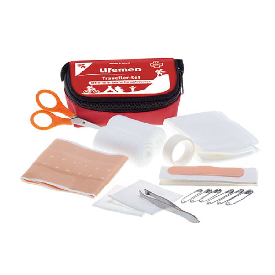 Lifemed Erste-Hilfe-Set 8 cm x 11,3 cm x 6,1 cm "Travel" (24 Sets) Image