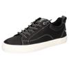 Sneaker MUSTANG SHOES, Damen, Gr. 40, schwarz, Lederimitat, klassisch, Schuhe, Freizeitschuh, Halbschuh, zum schlupfen mit Gummizug
