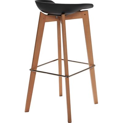 Barhocker ESSENTIALS "Keeve", schwarz, B:47cm H:90cm T:53cm, Hocker, stapelbar Image
