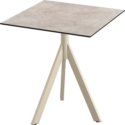 Klapptisch SOLD OUT "Infinity", sand, moonstone, sandfarben, B:70cm H:74cm T:70cm, Pulverbeschichteter Stahl + HPL Tischplatte, Tische, in verschiedenen Ausführungen Image