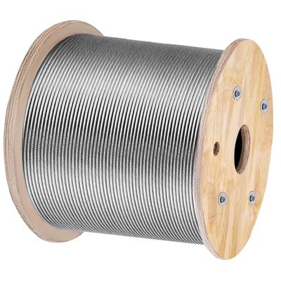 Stainless Steel Cable 3/16"x 1000ft,Marine Grade Deck Cable - 1*19-4.8mm-305m