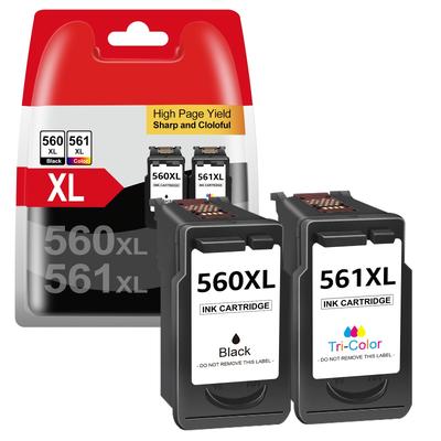 TEMU Pg-560xl Cl-561xl Printer Cartridges Multipack Pg560 Cl561 Ink Cartridge For 560 561 560xl 561xl Cartridges For Ts5350 Ts5351 Ts5352 Ts5353 Ts7450 Ts7451 ( 1black 1tri-colour) Image