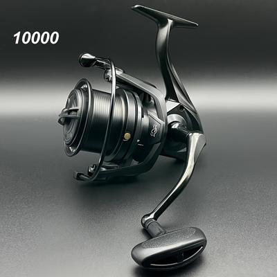 TEMU Fishing Reel Long Casting Reel 8000-14000 Series, Drag 42lb, Metal Spool Fishing Line Wheel, 6+1 Shielded Bearing Reel, Ratio 4.8:1, Suitable For Freshwater And Saltwater Fishing, Design Image