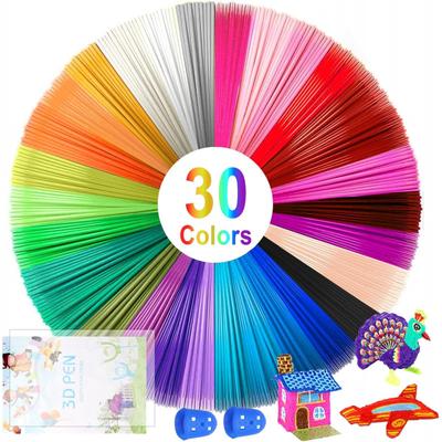 TEMU 30 Rolls 3d Pen Filament Pla 1.75 Mm, 30 Colours Each 5 M 3d Printer Pen Filament Refills For 3d Pen