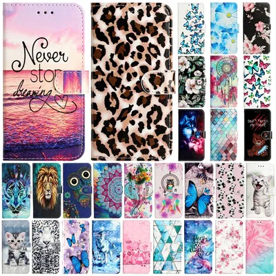 For Samsung Galaxy S22 Ultra Case Painted Leather Flip Wallet Case on sFor Samsung S 22 Ultra S22+