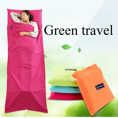 Ultra Thin Hotel Pure Sleeping Bag Outdoor Adult Walking Beach Spring and Summer Sleeping Bag Sleeping Bag Blanket Camp