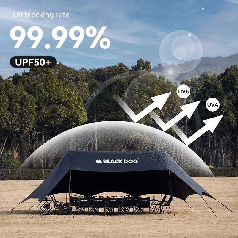 Blackdog Outdoor 10-20 People Cloud Top Canopy Tent Awning Camping With Bimini Rain and Sun Canopy Camping Canopy