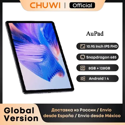 CHUWI AuPad Tablet Snapdragon 685 Octa-Core 10,95 Zoll FHD-Bildschirm 8 GB DDR4 128 GB ROM 4G LTE GPS Android 14 Tablets PC Widevine L1